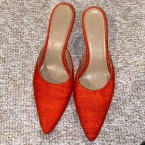 Orange kitten heels Maryam Nassir Zadeh